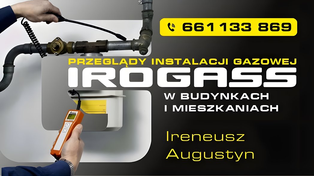 Post Irogass na Facebooku: przeglądy instalacji gazowej w budynkach i mieszkaniach, telefon 661 133 869